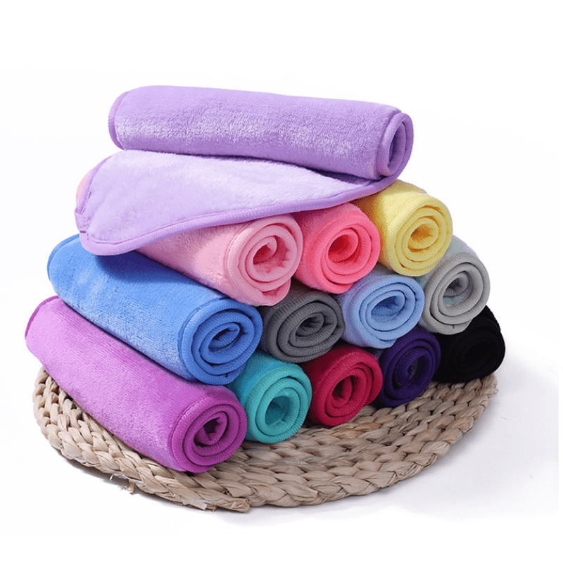 Reusable Flannel Makeup Removal Towel Soft Face Washing Cloth