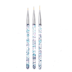 3Pcs Nail Art Liner Brushes Nail Gel Polish Painting Brush Set