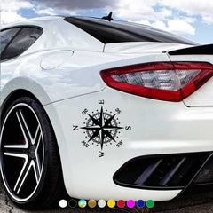 Reflective Compass Car Sticker Vinyl Decal - Self Adhesive