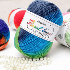 Gradient Wool Yarn Multicolor Rainbow Yarn for Knitting & Crochet