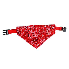 Stylish Printed Dog Bandanas with Buckle - Keep Your Pet Clean and Fashionable