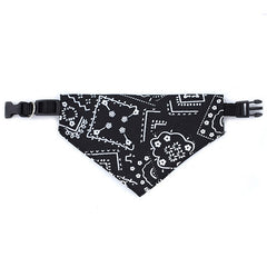 Stylish Printed Dog Bandanas with Buckle - Keep Your Pet Clean and Fashionable