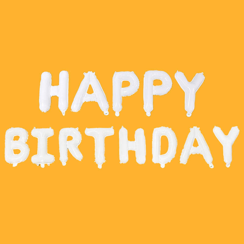 13pcs 16 Inch 40 Happy Birthday Balloon Foil Letter Ballons Decoration