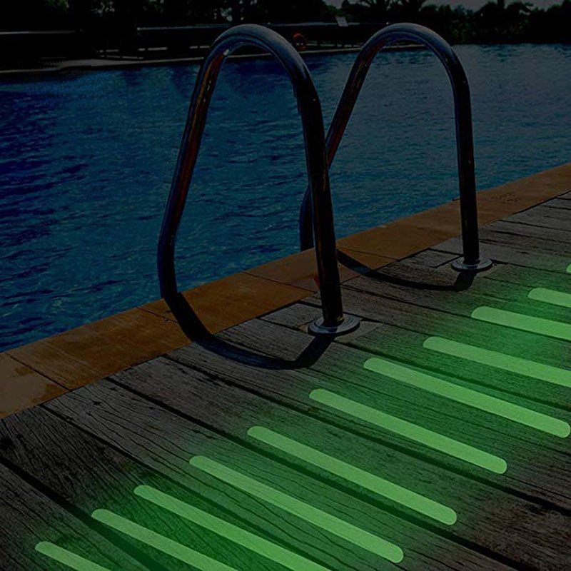 24pcs Luminous Non Slip Bathtub Stickers with Scraper