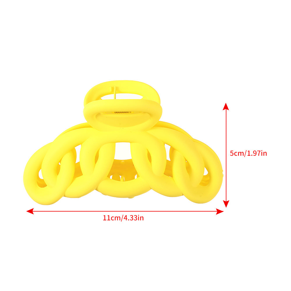 Vintage Hollow Out Hair Claw Frosted Hair Clip Women's Accessories