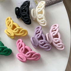 Vintage Hollow Out Hair Claw Frosted Hair Clip Women's Accessories