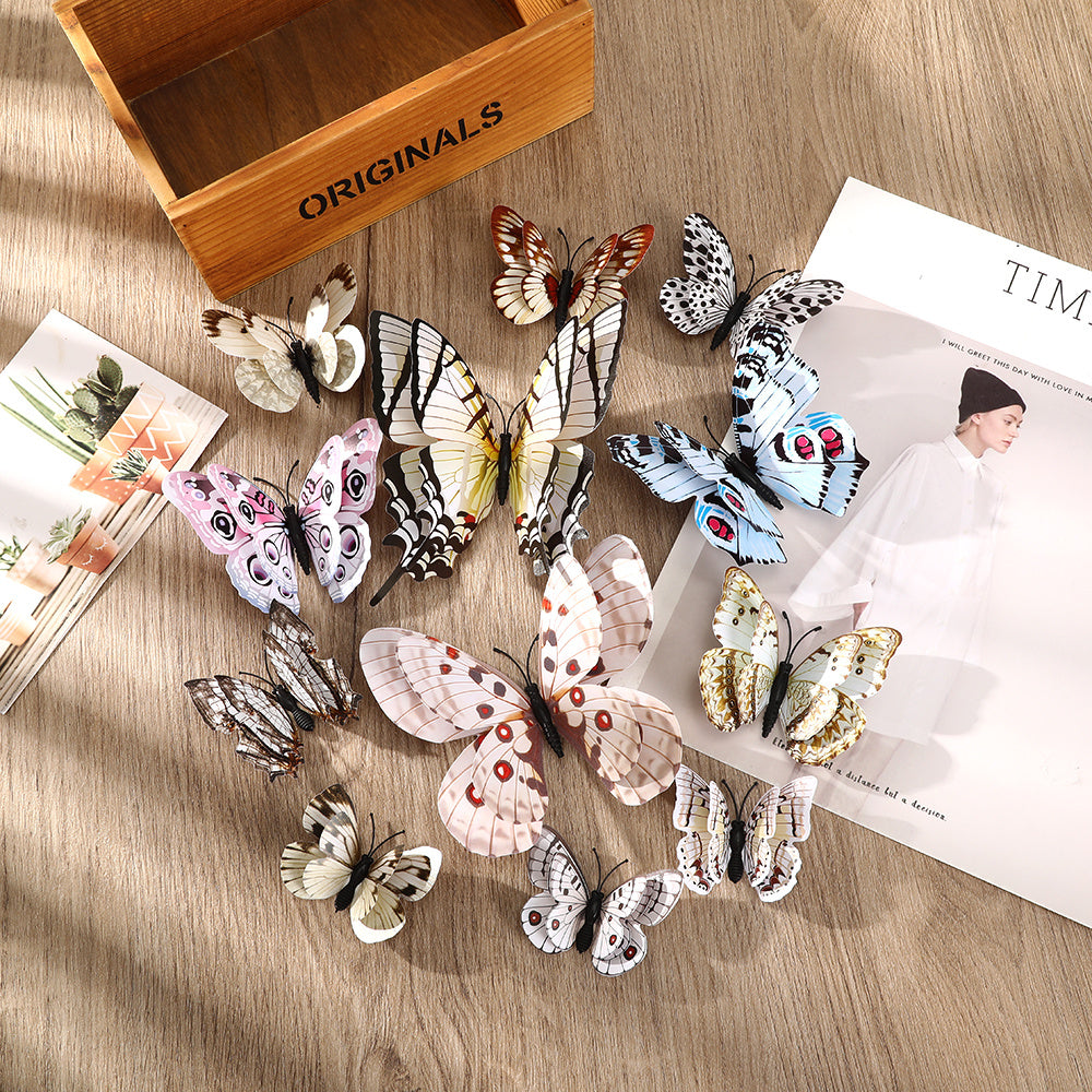 12pcs Butterfly Hair Clip Bride Wedding Headwear Hairpin DIY For Girl Hairclip