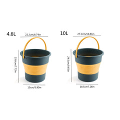 1pc Collapsible Bucket for Car Washing Fishing Cleaning Camping Gardening
