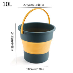 1pc Collapsible Bucket for Car Washing Fishing Cleaning Camping Gardening