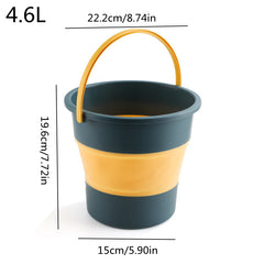 1pc Collapsible Bucket for Car Washing Fishing Cleaning Camping Gardening