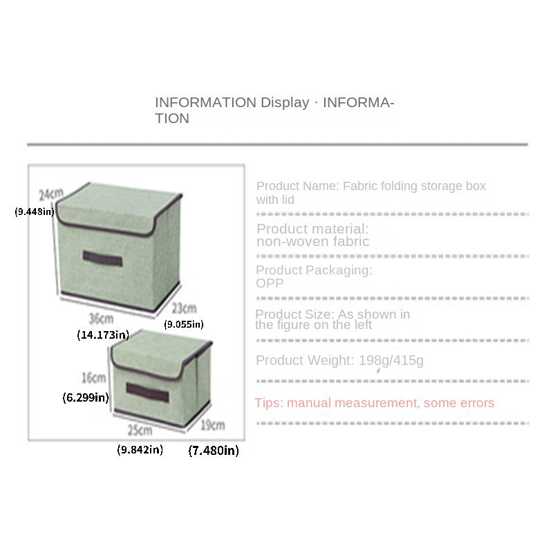 Clothes Storage Box Set Large Capacity Wardrobe Organizer