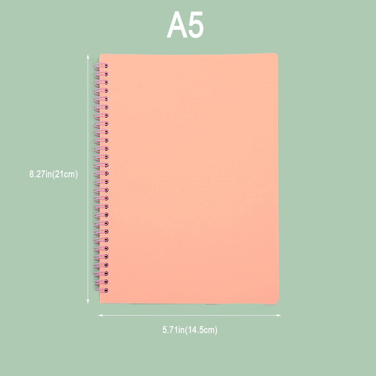 Coil Notebook PP Cover Horizontal Line 80Sheets