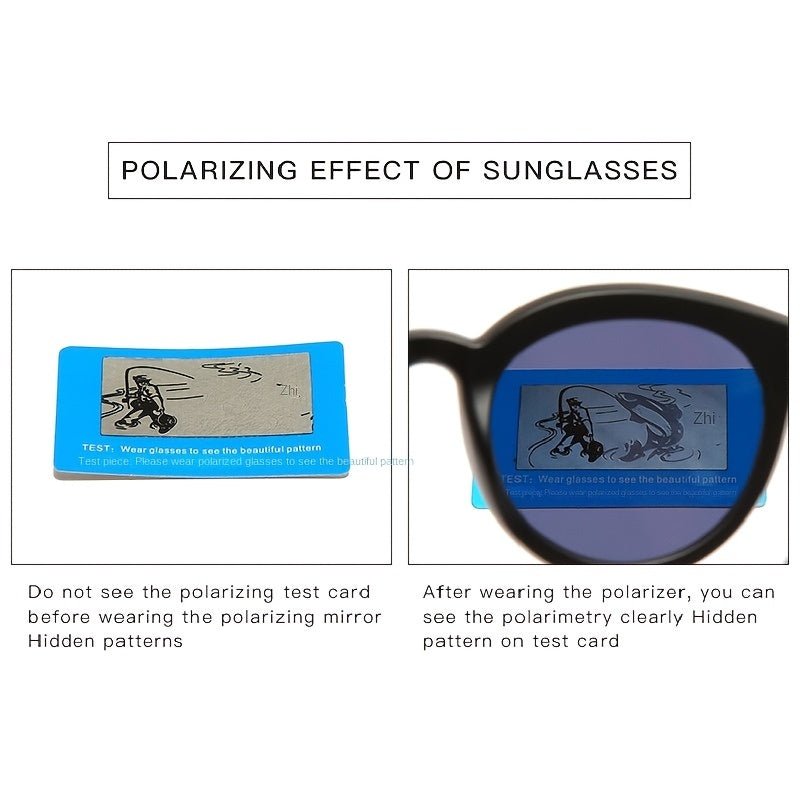 Vintage Rubber Polarized Sunglasses for Sun Protection