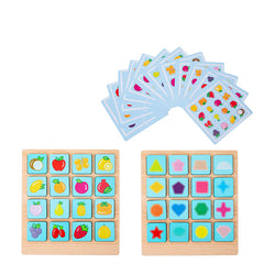 Montessori Puzzle Board Game + Photo Memory Chess