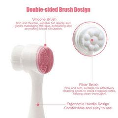 Silicone Soft Hair Face Wash Brush Manual Cleansing Brush