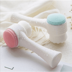Silicone Soft Hair Face Wash Brush Manual Cleansing Brush