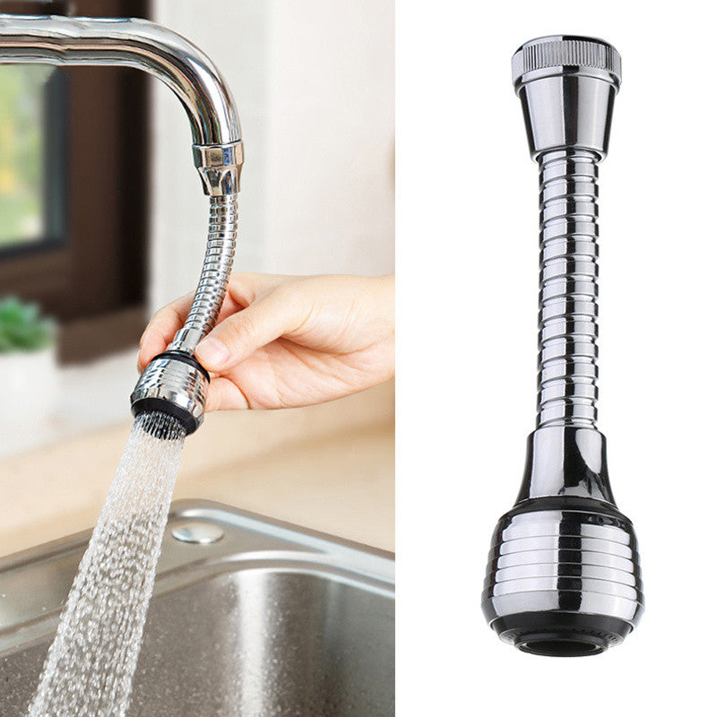 360 Rotatable Bubbler High Pressure Faucet Extender Water Saving