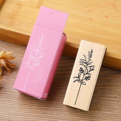 Vintage Flower Grass Collection Stamp Wooden Rubber Stamps For Scrapbooking