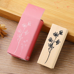 Vintage Flower Grass Collection Stamp Wooden Rubber Stamps For Scrapbooking