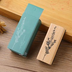 Vintage Flower Grass Collection Stamp Wooden Rubber Stamps For Scrapbooking