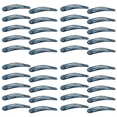 40pcs Solid Medium Hair Snap Clip Girls Women Hair Accessory