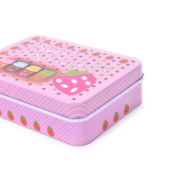 Mini Tin Metal Container Stylish Storage Box Jewelry Cards Coins