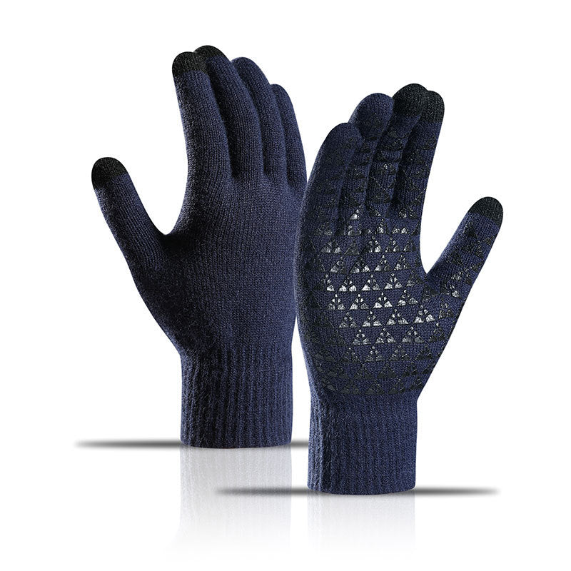 Winter Men's Touchscreen Knitted Gloves Warm Wool Cashmere