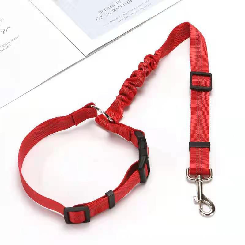 Pet Car Seat Belt & Leash Combo - Keep Your Pet Safe & Secure On the Road