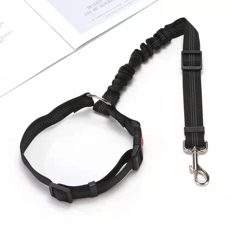 Pet Car Seat Belt & Leash Combo - Keep Your Pet Safe & Secure On the Road