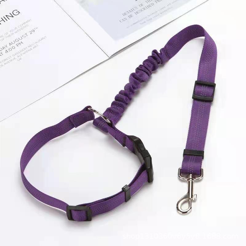 Pet Car Seat Belt & Leash Combo - Keep Your Pet Safe & Secure On the Road