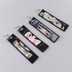 Janpan Anime Keychain Embroidery Jewelry for Women Men and Cars