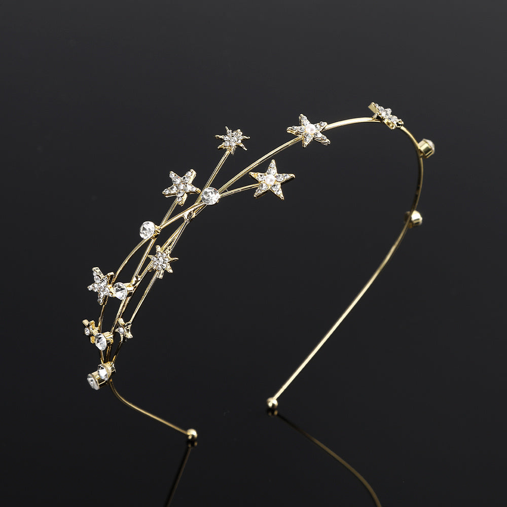 Rhinestone Star Headband Hair Accessories Party Head Band