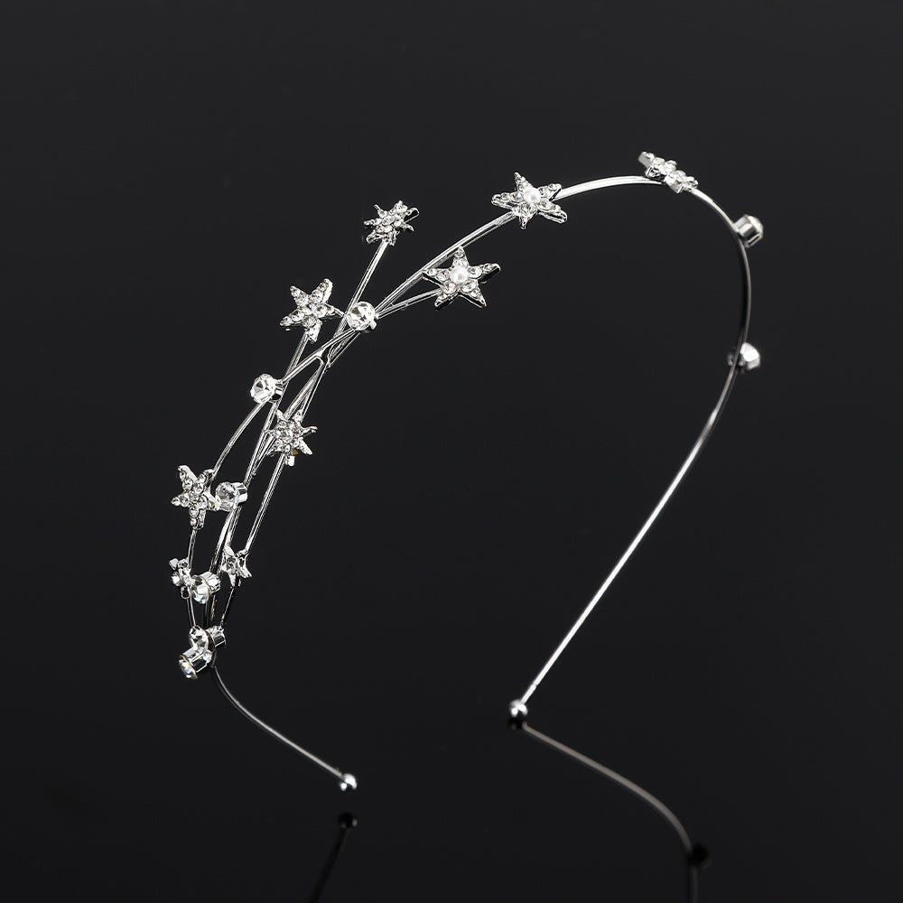 Rhinestone Star Headband Hair Accessories Party Head Band