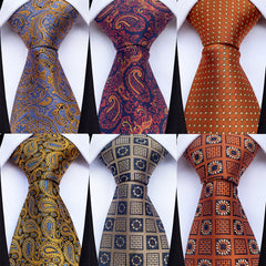 Vintage Brown Men's Suit Tie