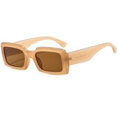 Rectangle Mirrored Sports Sunglasses Y2K Punk Vintage Sunshade