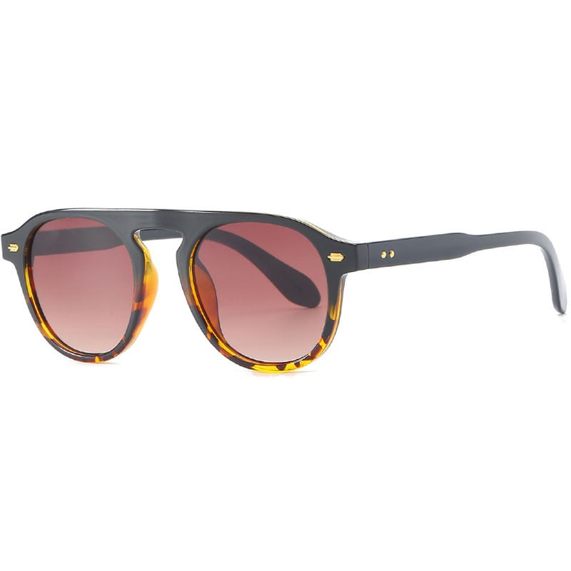 Round Frame Vintage Sunglasses UV Protection Classic Hiking Travel Eyeglasses