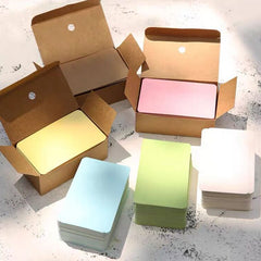 100pcs Blank Card Greeting Card Postcard Graffiti Bookmark