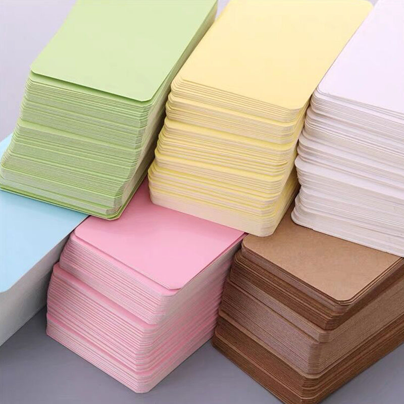 100pcs Blank Card Greeting Card Postcard Graffiti Bookmark
