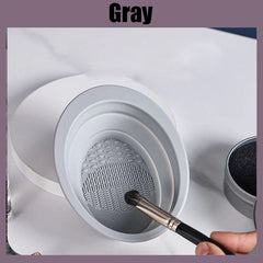 Silicone Makeup Brush Cleaning Bowl and Mat for Eyeshadow and Cosmetics