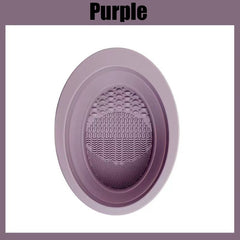 Silicone Makeup Brush Cleaning Bowl and Mat for Eyeshadow and Cosmetics