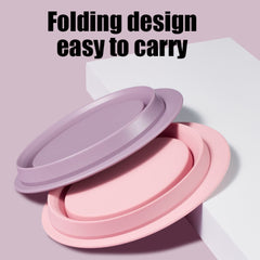 Silicone Makeup Brush Cleaning Bowl and Mat for Eyeshadow and Cosmetics