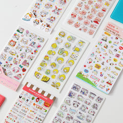 6 Cartoon Stickers for DIY Diary Scrapbooks Notebooks Easter Gift