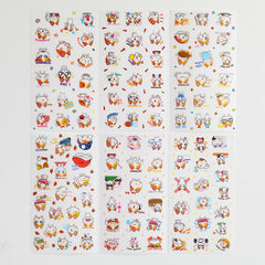 6 Cartoon Stickers for DIY Diary Scrapbooks Notebooks Easter Gift