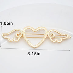 Geometric Hollow Shape Hair Clip Metal Hair Clip Back Head Hair Clip
