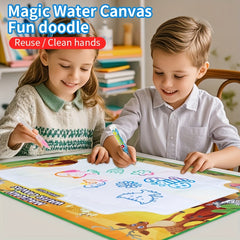 Magic Water Canvas Graffiti Mat Washable Kids Art Mat with Water Painting