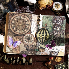 30 Pcs Vintage Scrapbook Paper Book for DIY Scrapbooking & Journaling