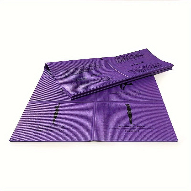 Portable Foldable Yoga Mat Non-slip Thickened Mat for Indoor Fitness Pilates