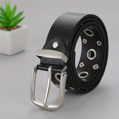 Men's Punch Ring Belt - Pure Leather