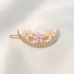 Flower Rhinestone Hair Clip Side Clip Hair Accessories Women