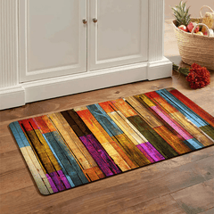 Colorful Geometric Printed Floor Mat Kitchen Non-slip Indoor Runner Rug